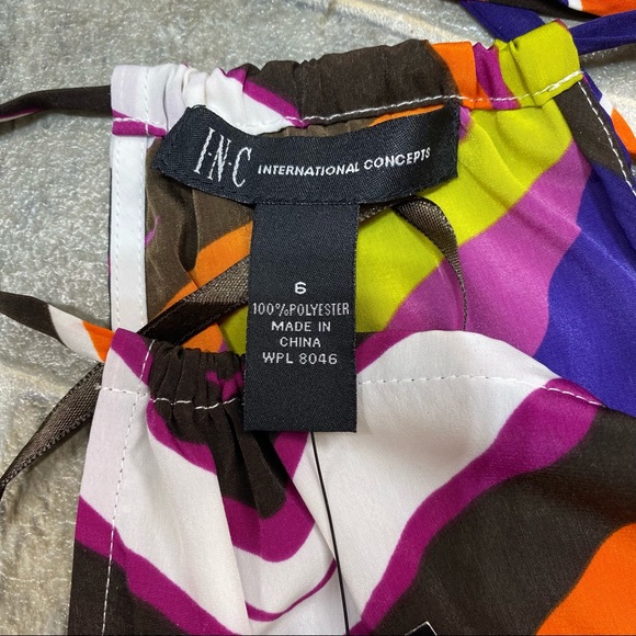 INC International Concepts Brasil Collection Zebra Arrow Dress - Picture 5 of 11